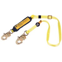 DBI/SALA 1240256 DBI/SALA 1\" X 6\' Ez-Stop II Adjustable Length Shock Absorbing Lanyard With 3600# Snap Hooks